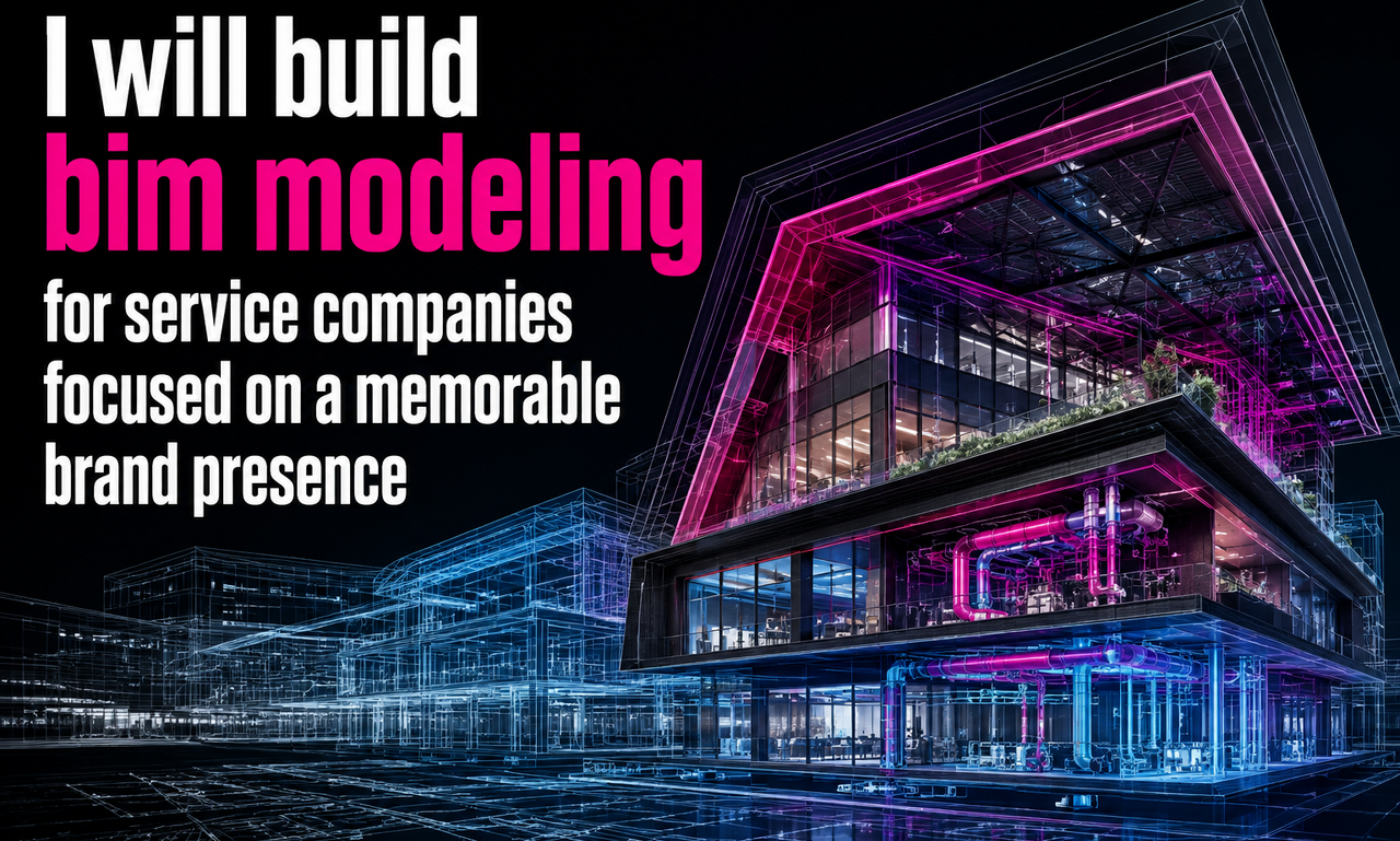 I will build bim modeling for service companies focused on a memorable brand presence