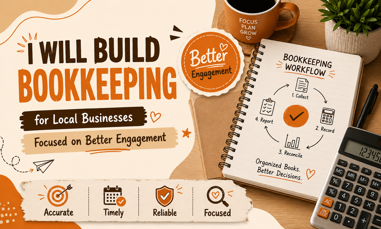 I will build bookkeeping for local businesses focused on better engagement