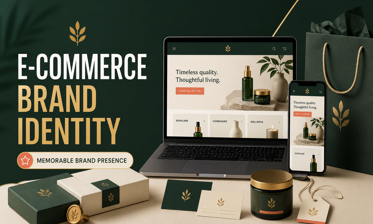I will build brand identity for e-commerce stores focused on a memorable brand presence