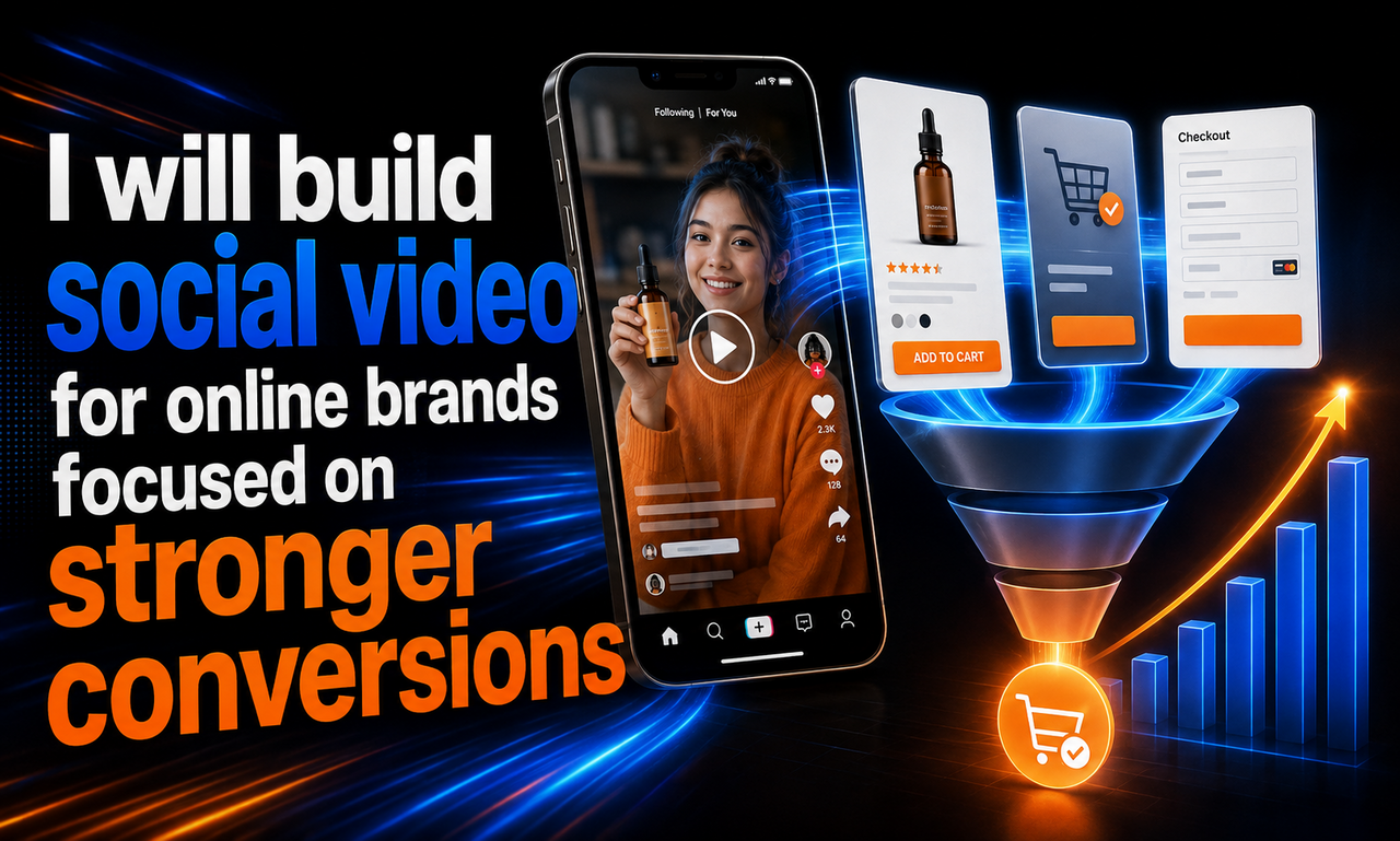 I will build social video for online brands focused on stronger conversions