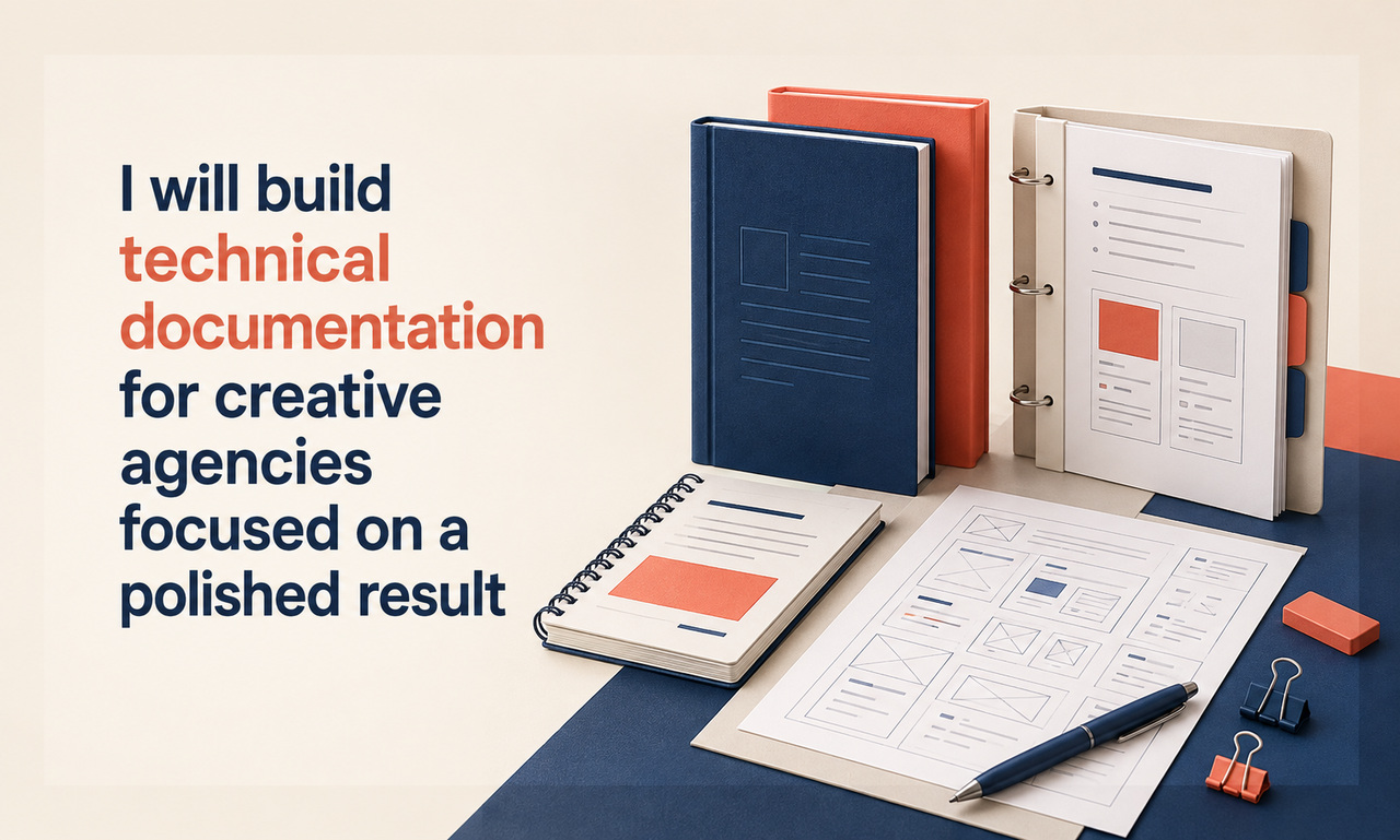 I will build technical documentation for creative agencies focused on a polished result