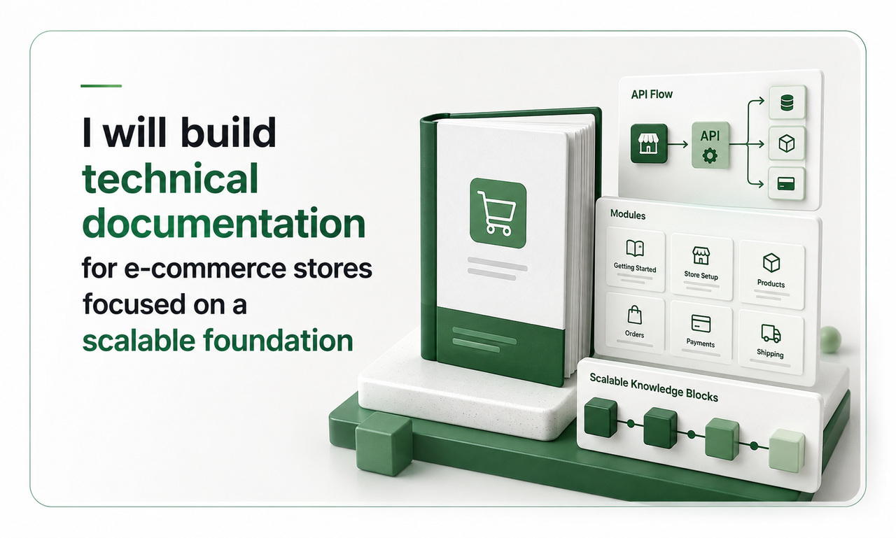 I will build technical documentation for e-commerce stores focused on a scalable foundation