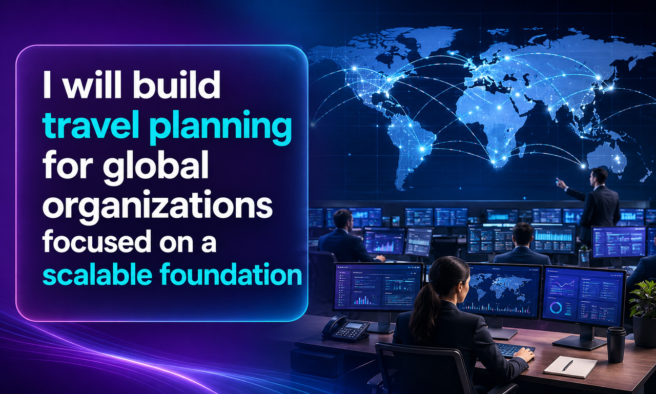 I will build travel planning for global organizations focused on a scalable foundation