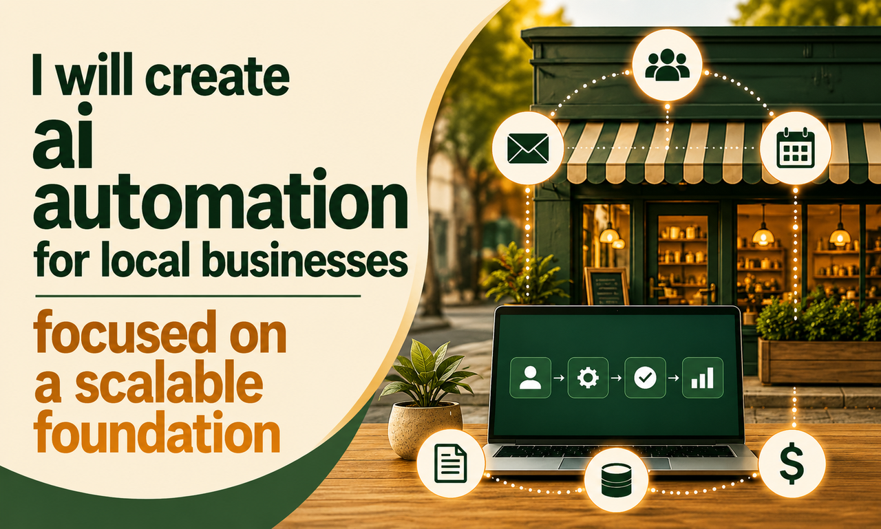 I will create ai automation for local businesses focused on a scalable foundation