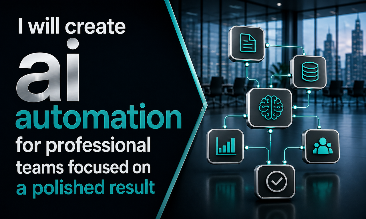 I will create ai automation for professional teams focused on a polished result