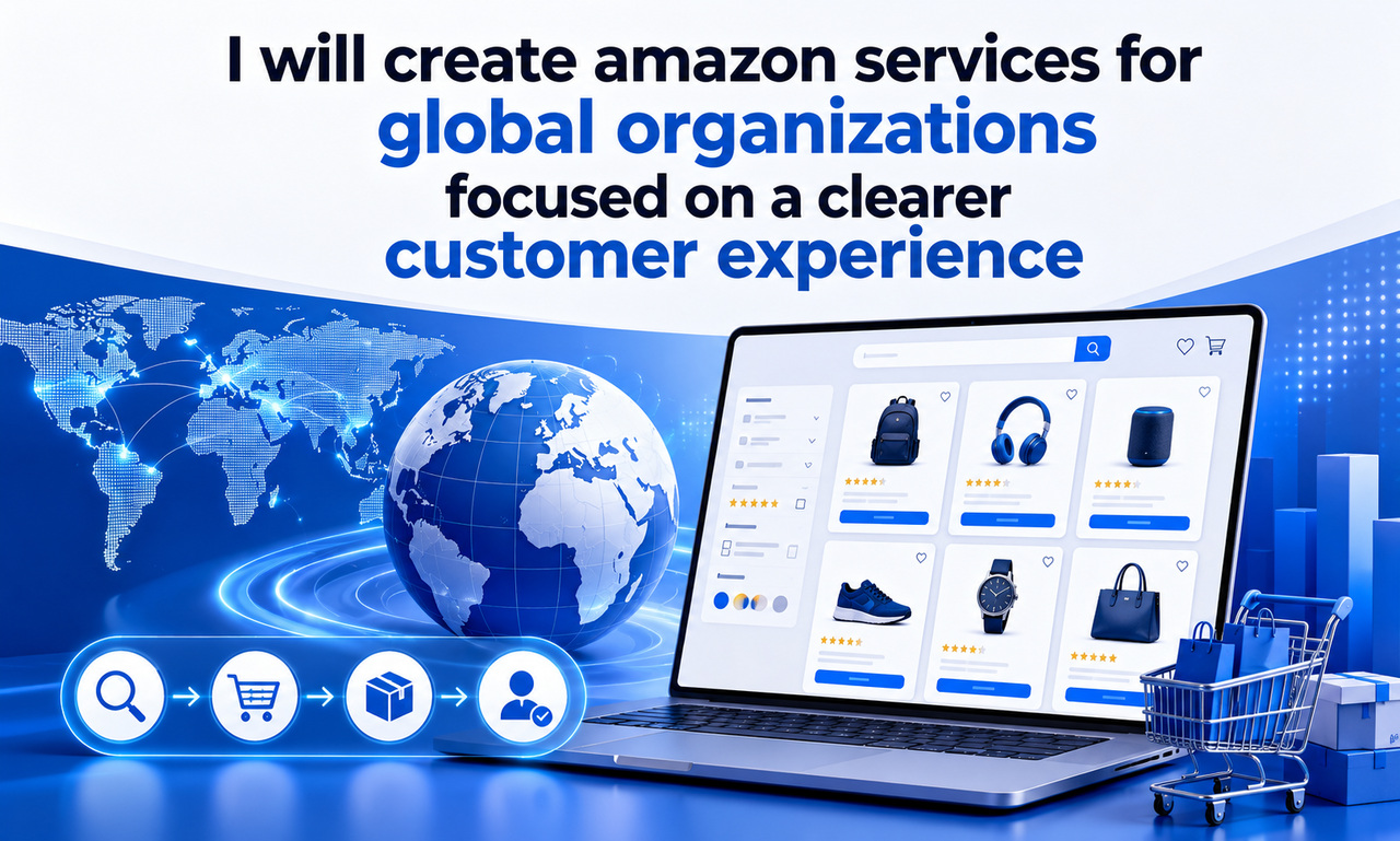 I will create amazon services for global organizations focused on a clearer customer experience