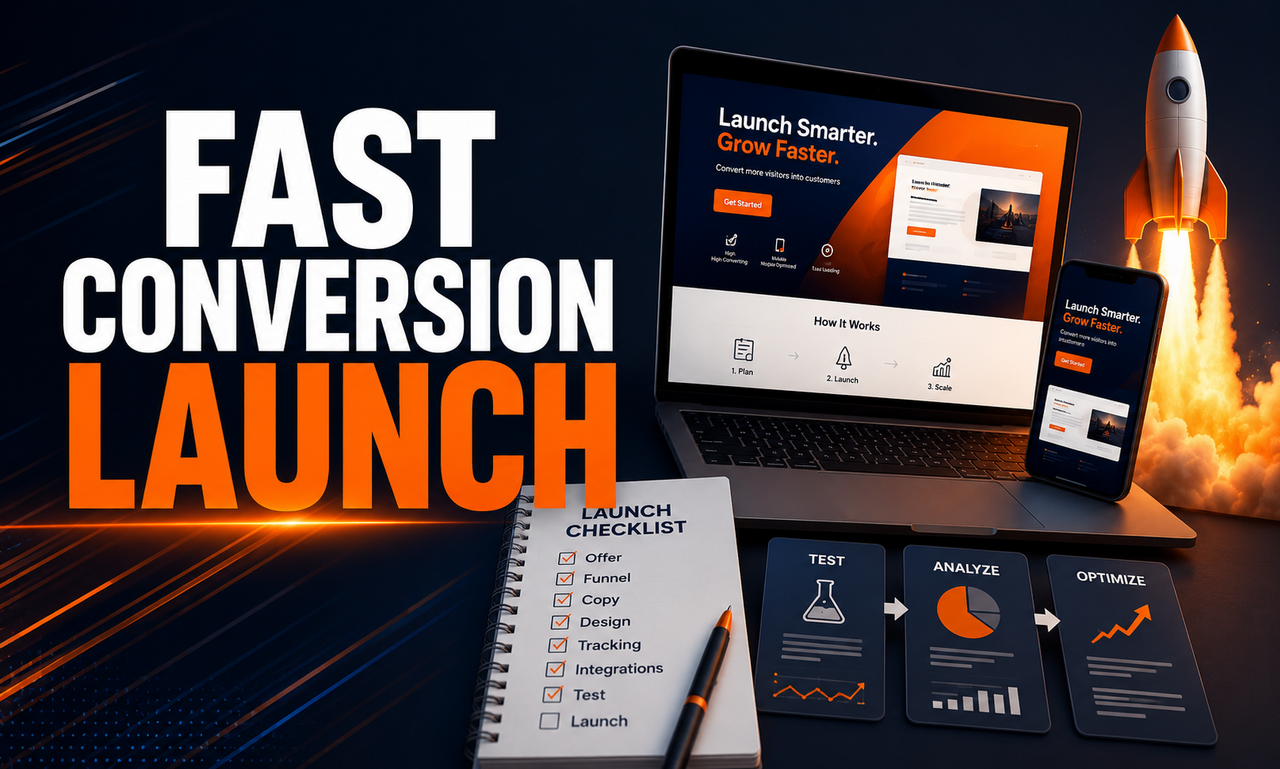 I will create conversion optimization for service companies focused on an efficient launch