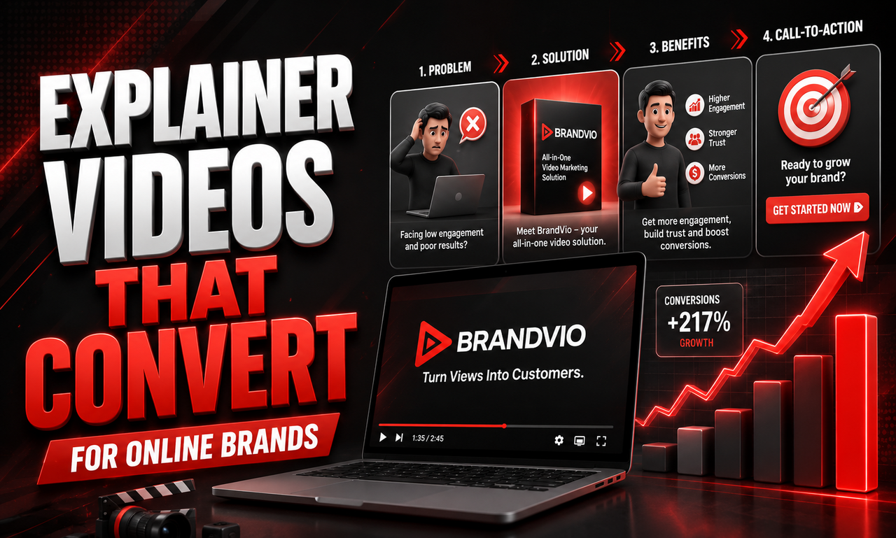 I will create explainer videos for online brands focused on stronger conversions