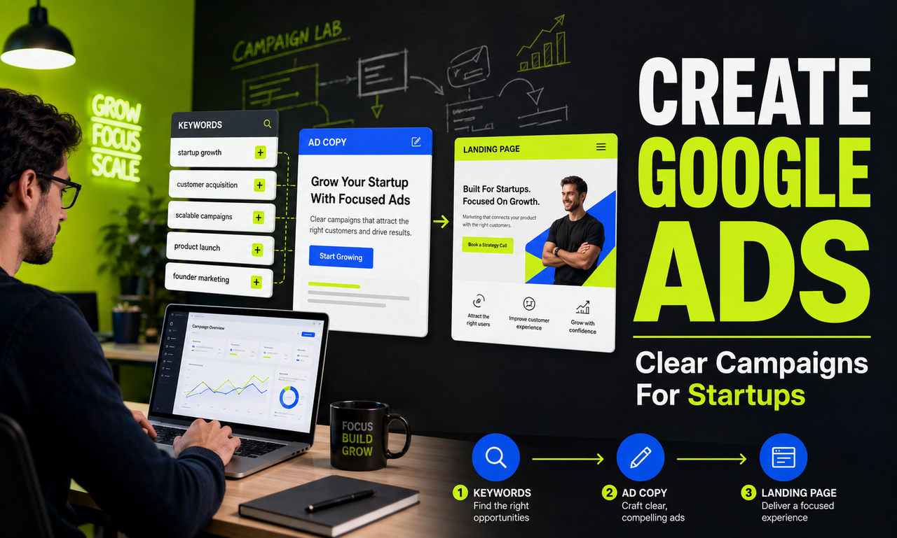 I will create google ads for growing startups focused on a clearer customer experience