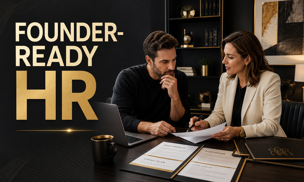 I will create hr consulting for founder-led businesses focused on a polished result
