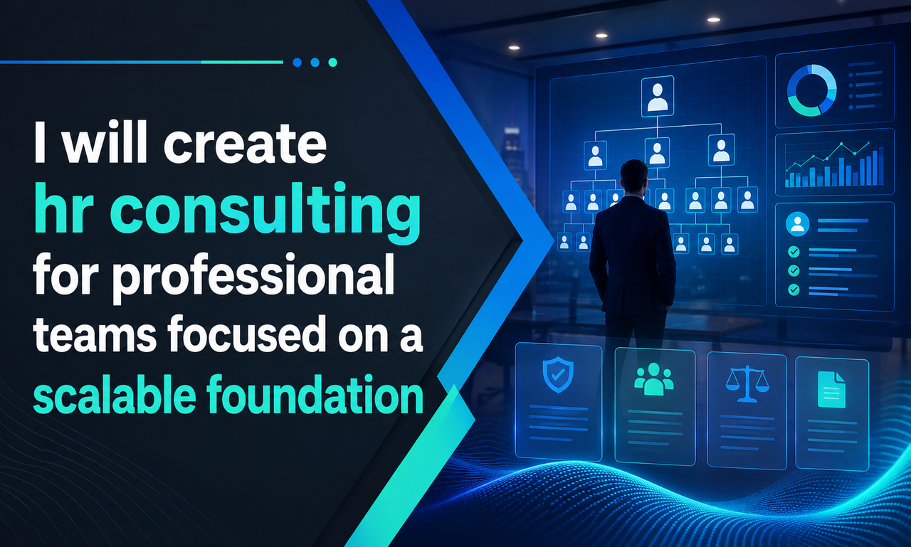 I will create hr consulting for professional teams focused on a scalable foundation