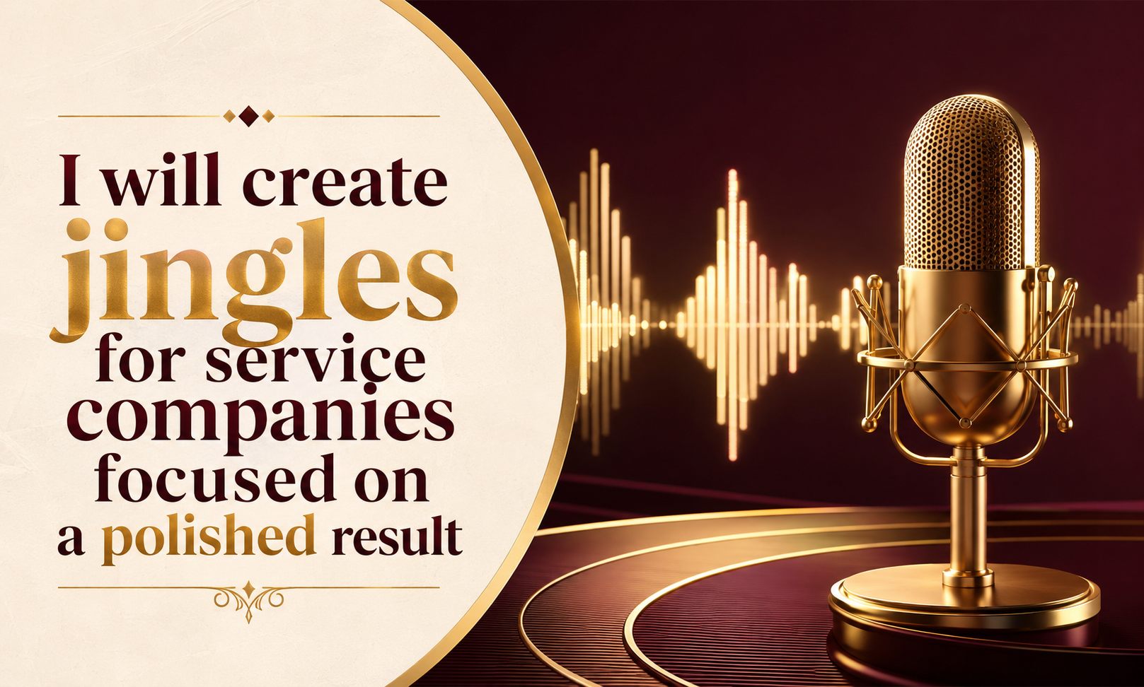 I will create jingles for service companies focused on a polished result