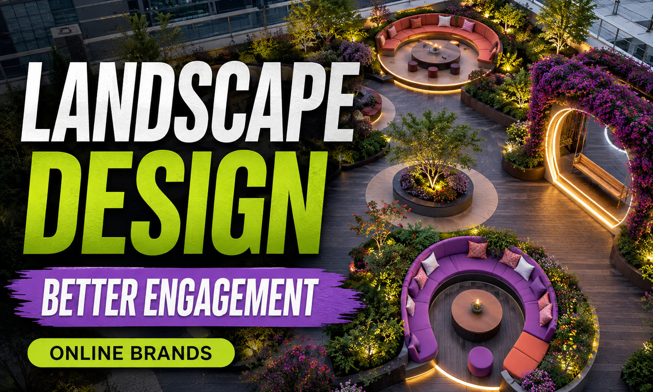 I will create landscape design for online brands focused on better engagement
