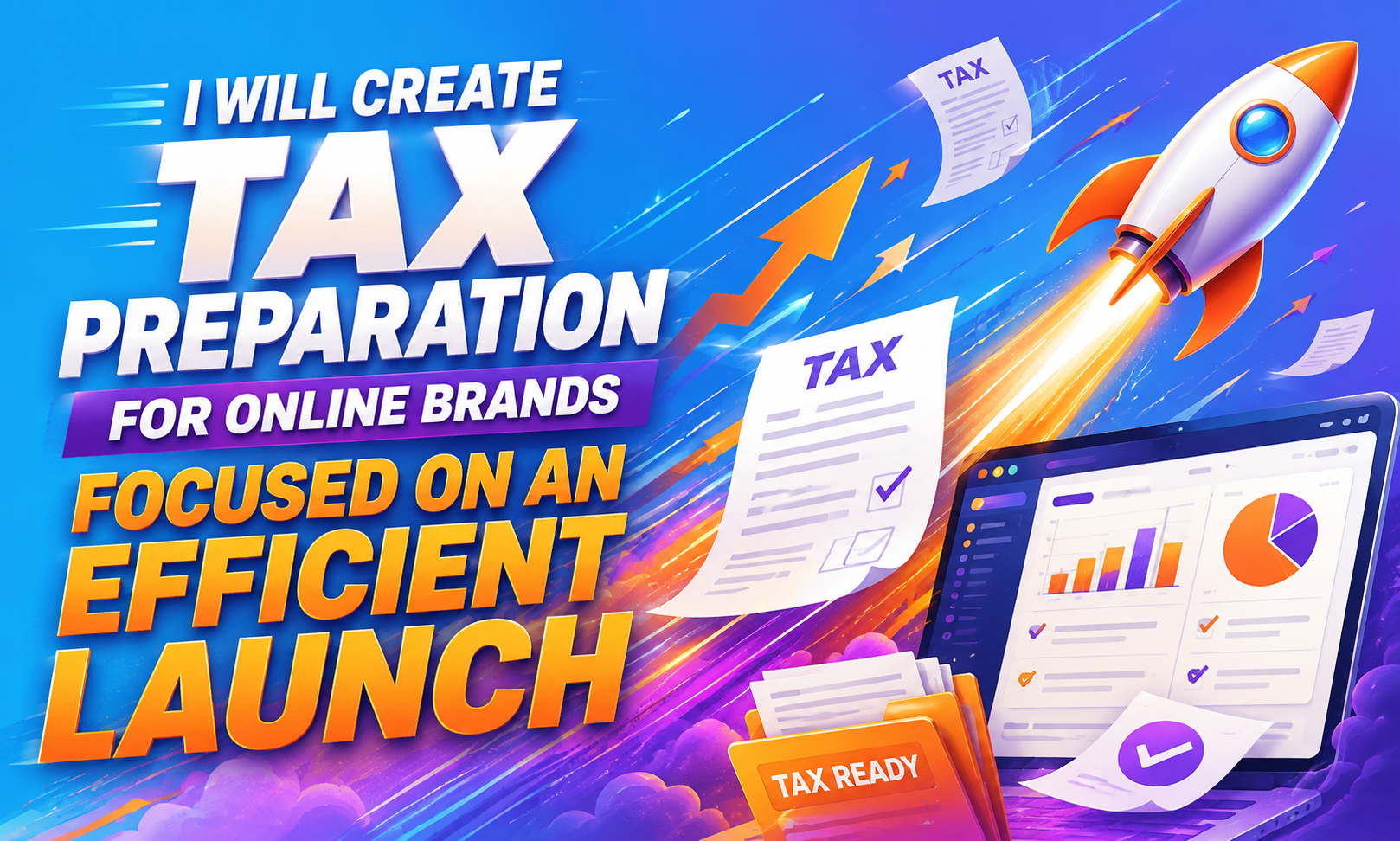 I will create tax preparation for online brands focused on an efficient launch