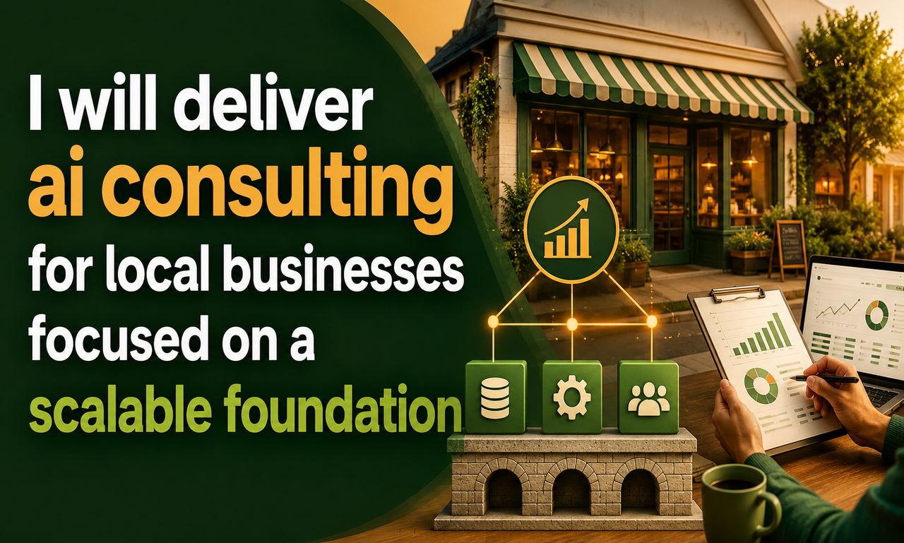 I will deliver ai consulting for local businesses focused on a scalable foundation