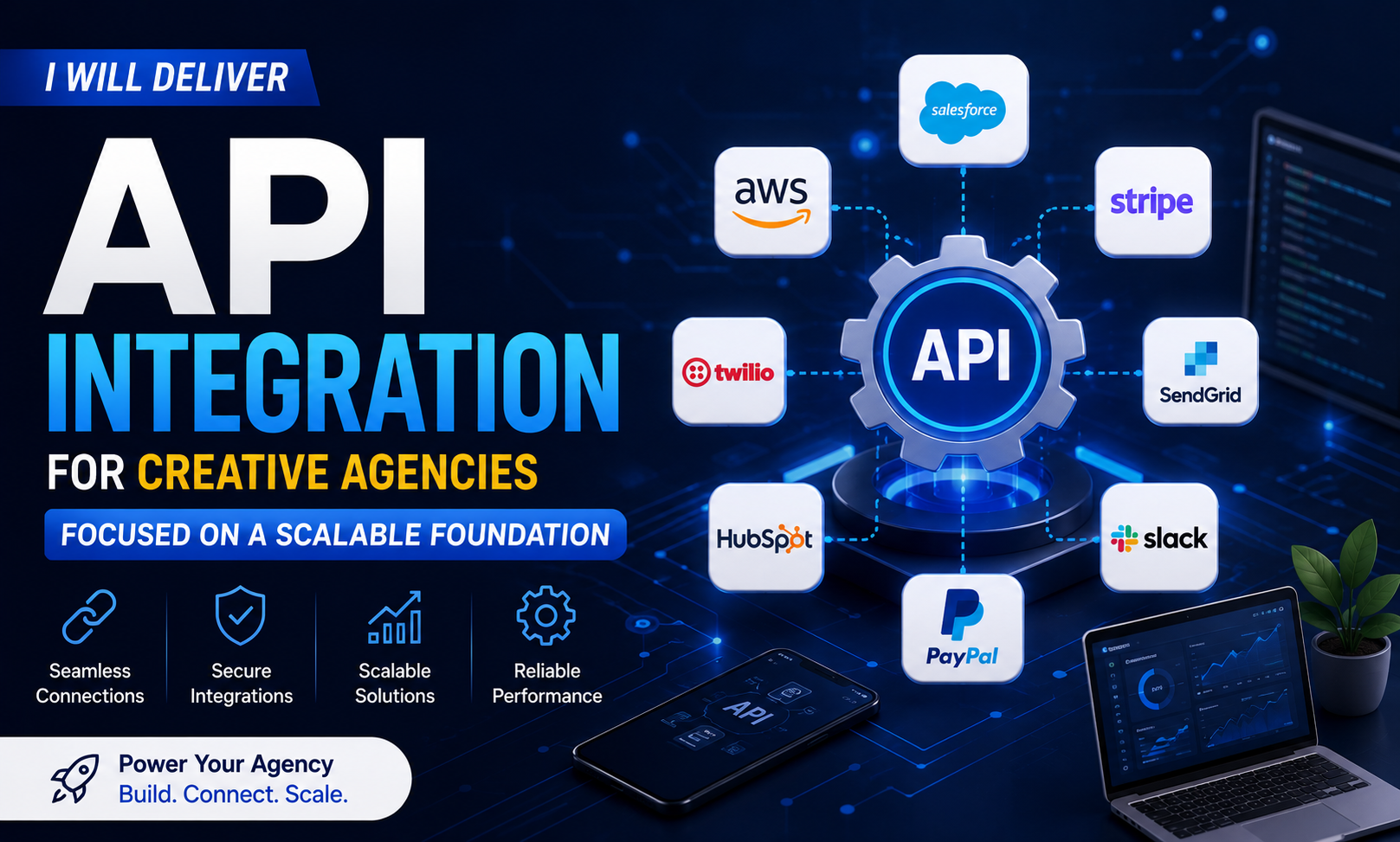 I will deliver api integration for creative agencies focused on a scalable foundation