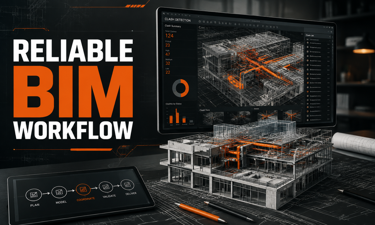 I will deliver bim modeling for professional teams focused on a reliable workflow