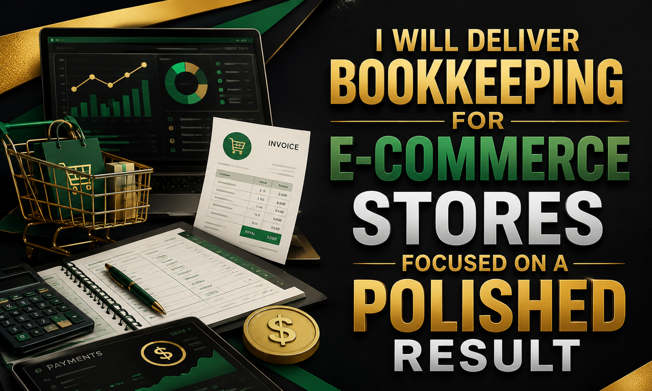 I will deliver bookkeeping for e-commerce stores focused on a polished result
