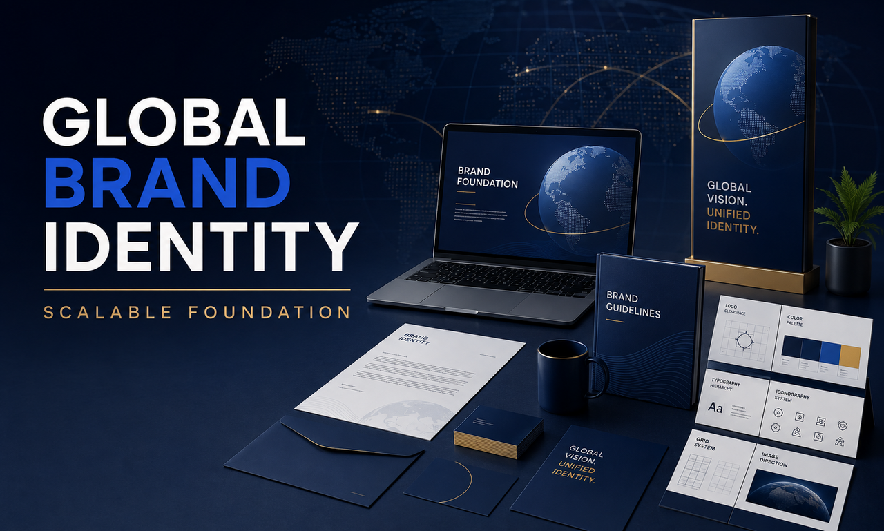 I will deliver brand identity for global organizations focused on a scalable foundation