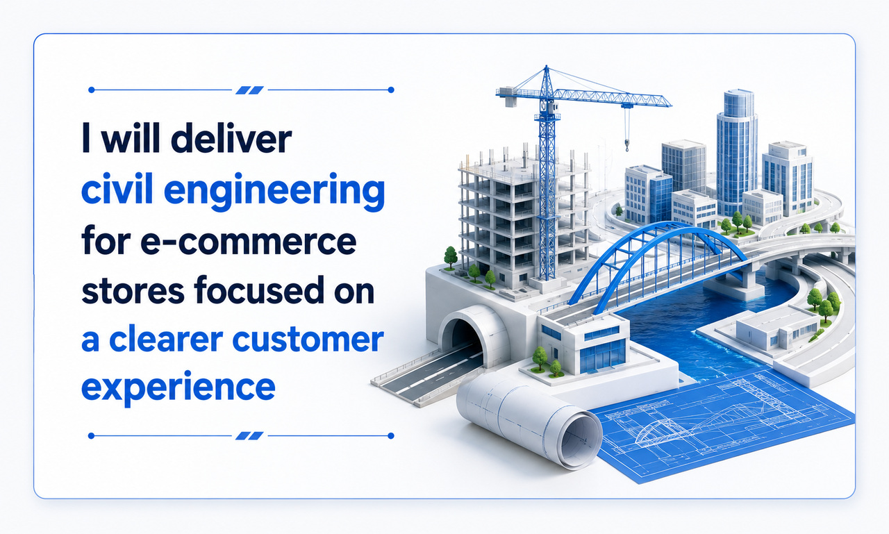 I will deliver civil engineering for e-commerce stores focused on a clearer customer experience