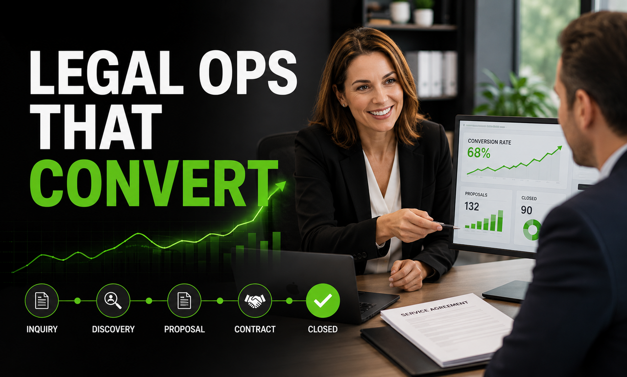 I will deliver legal operations for service companies focused on stronger conversions