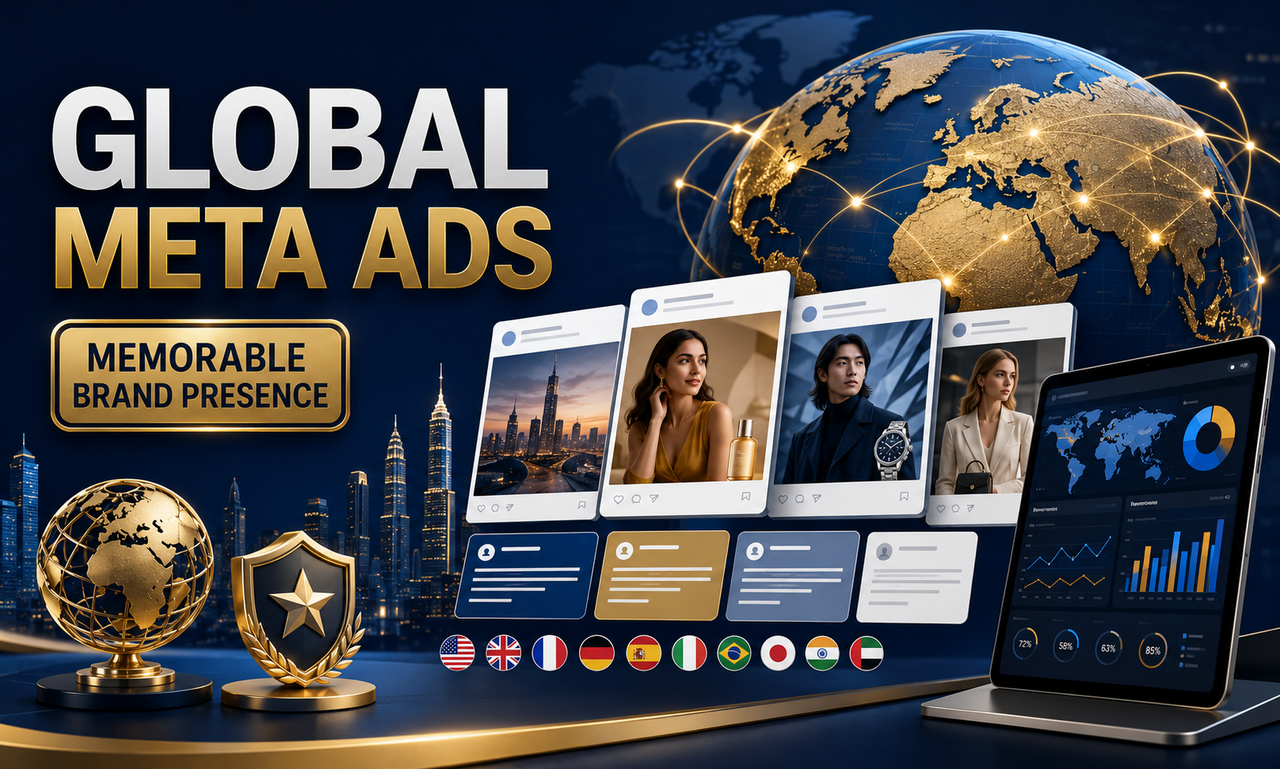 I will deliver meta ads for global organizations focused on a memorable brand presence
