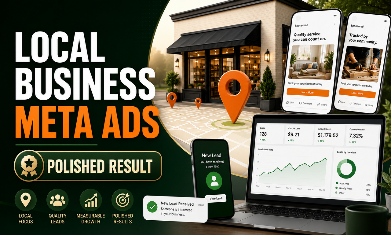 I will deliver meta ads for local businesses focused on a polished result