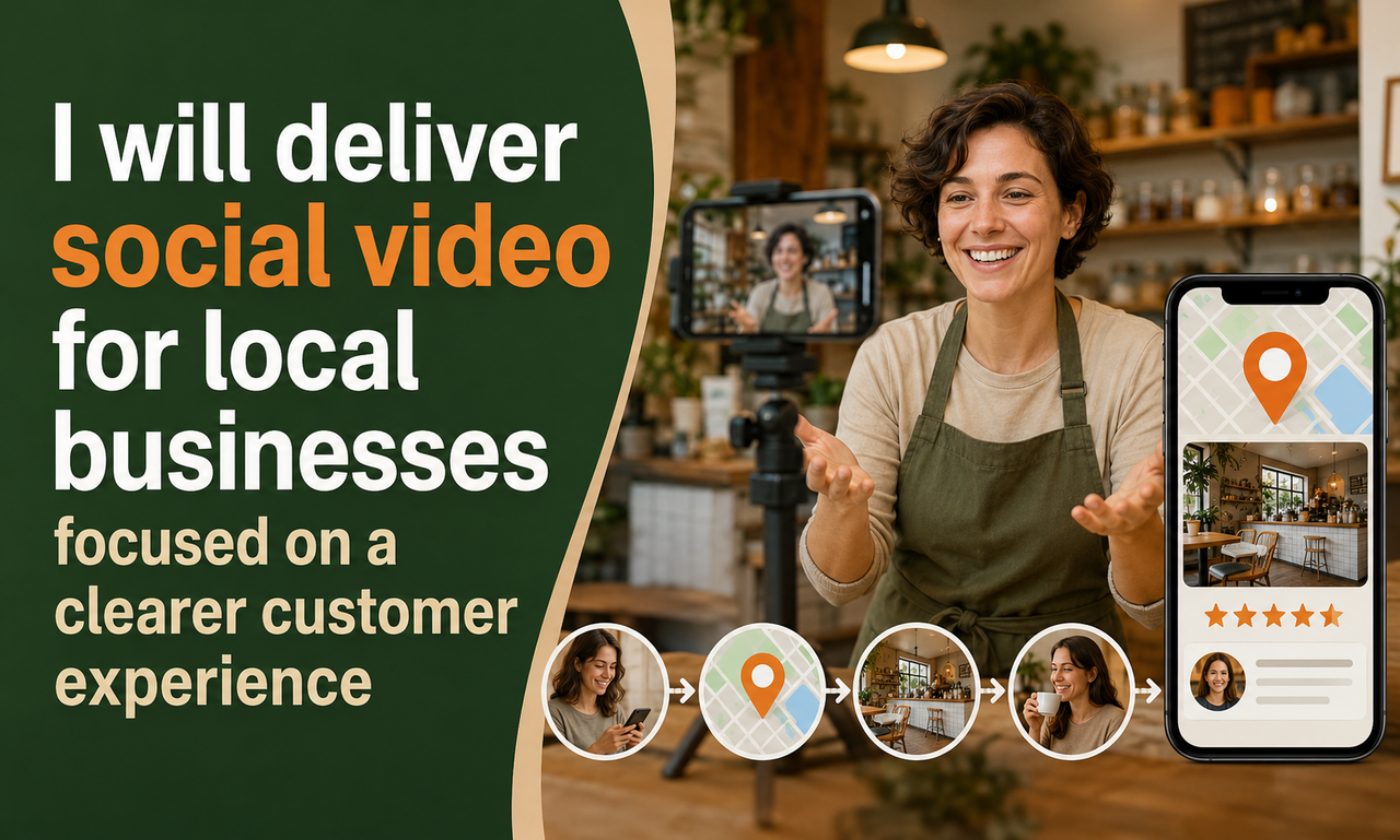 I will deliver social video for local businesses focused on a clearer customer experience