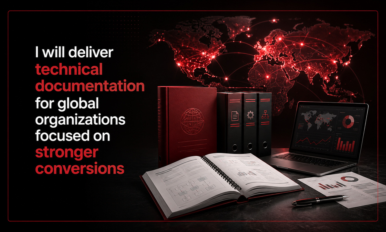 I will deliver technical documentation for global organizations focused on stronger conversions