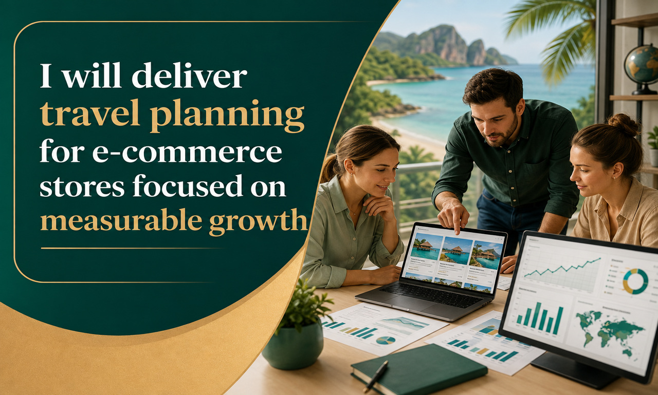 I will deliver travel planning for e-commerce stores focused on measurable growth