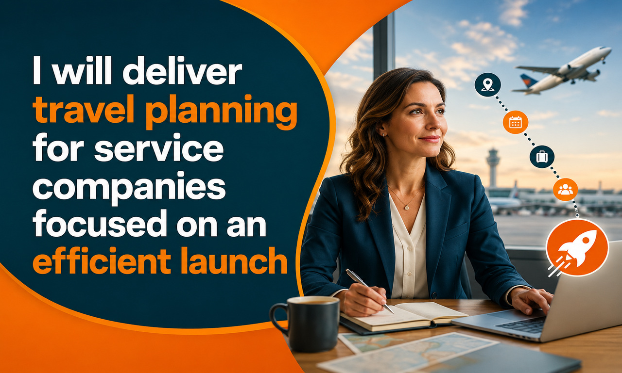 I will deliver travel planning for service companies focused on an efficient launch