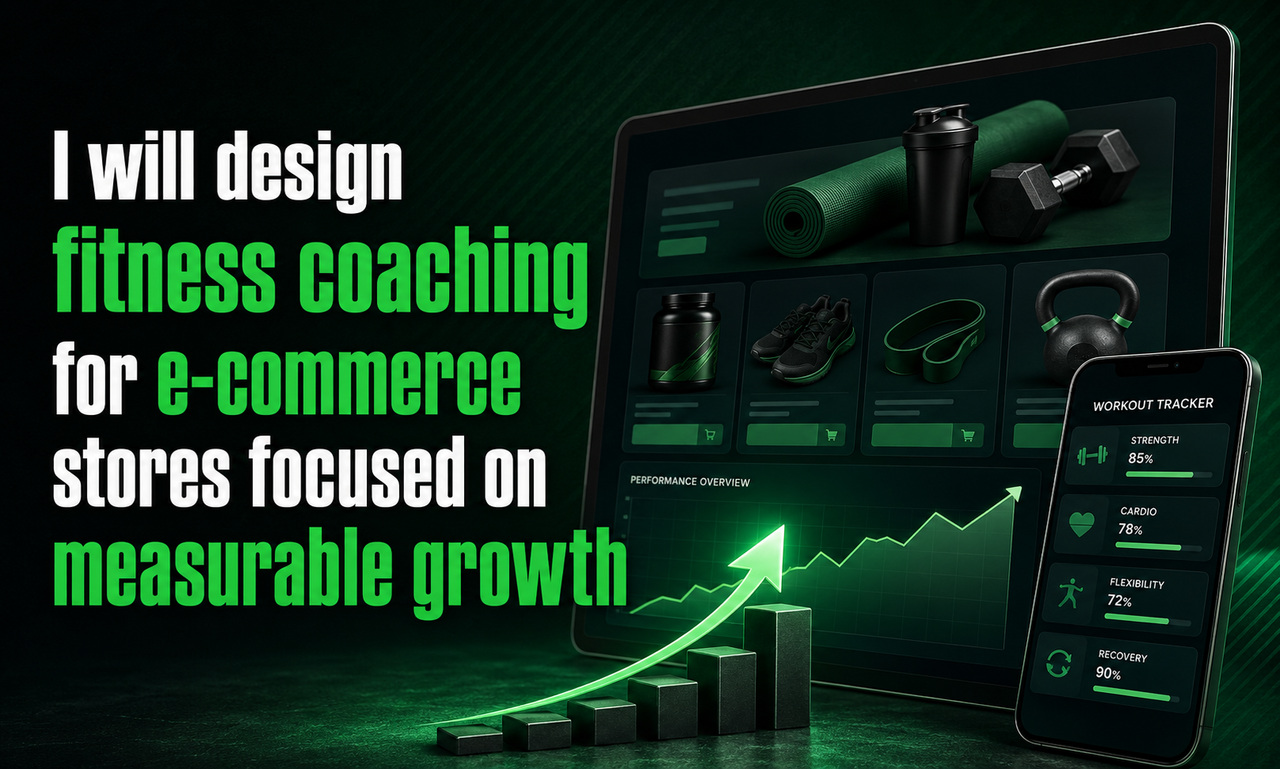 I will design fitness coaching for e-commerce stores focused on measurable growth