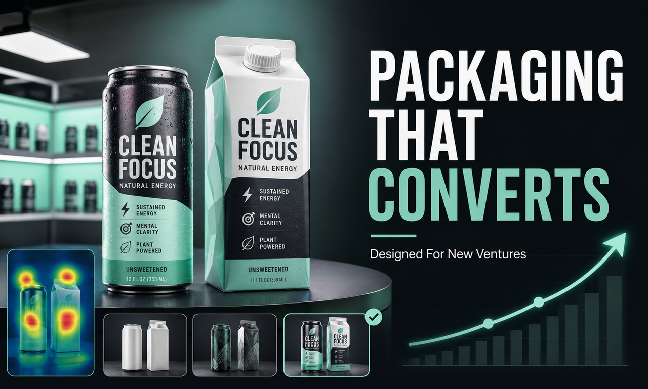 I will design packaging design for new ventures focused on stronger conversions