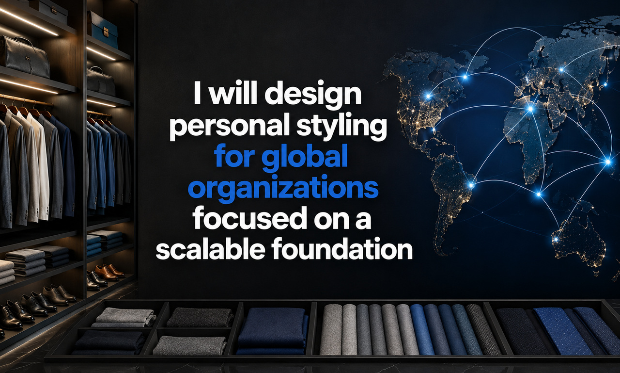 I will design personal styling for global organizations focused on a scalable foundation