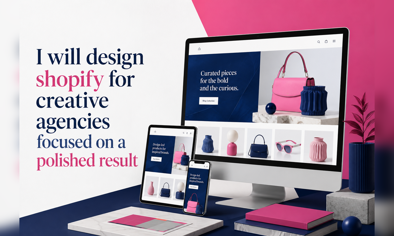 I will design shopify for creative agencies focused on a polished result