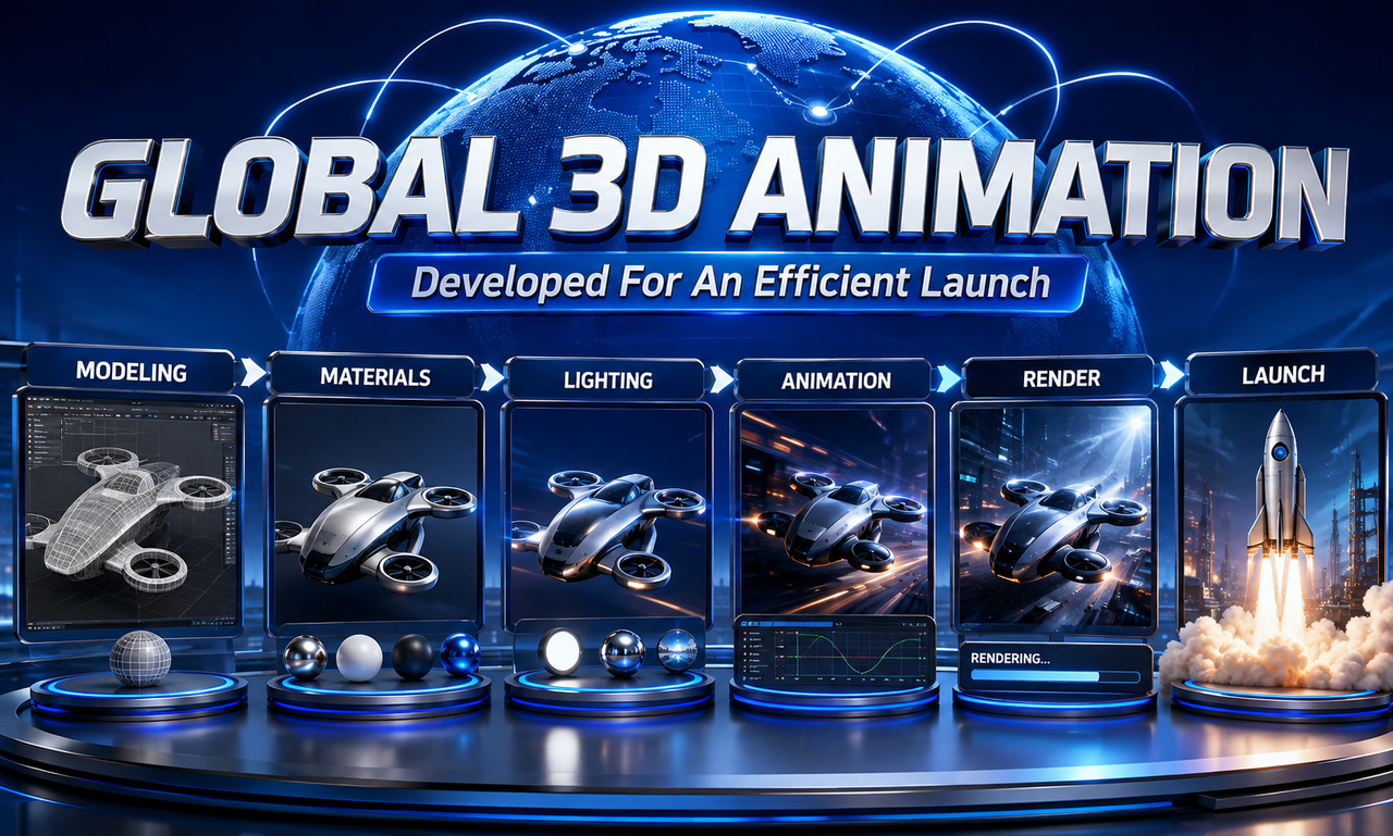 I will develop 3d animation for global organizations focused on an efficient launch