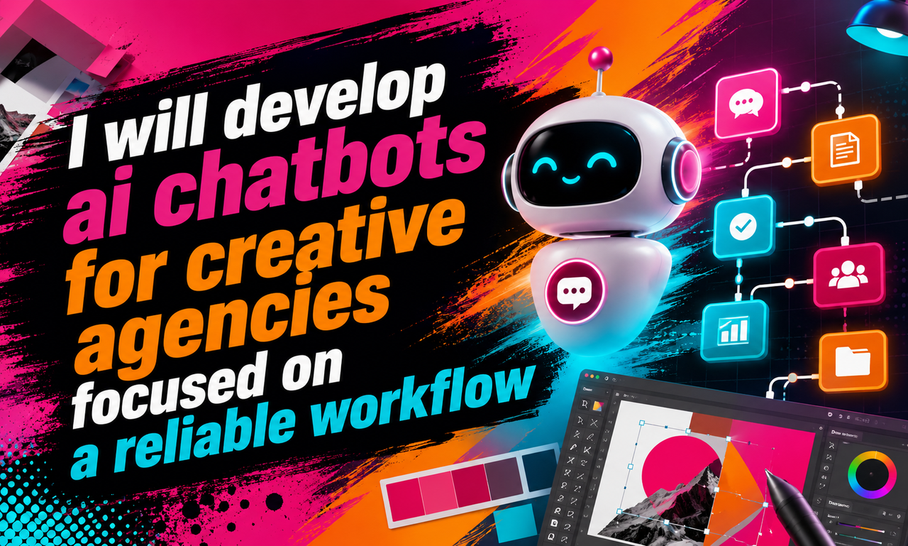 I will develop ai chatbots for creative agencies focused on a reliable workflow