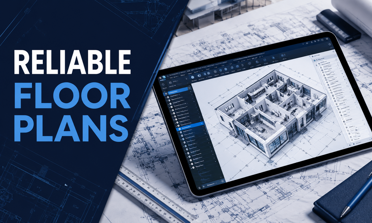 I will develop floor plans for professional teams focused on a reliable workflow