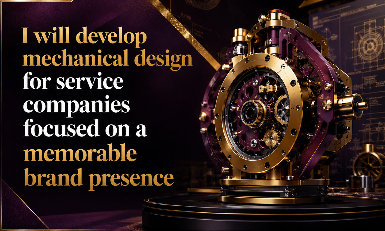 I will develop mechanical design for service companies focused on a memorable brand presence