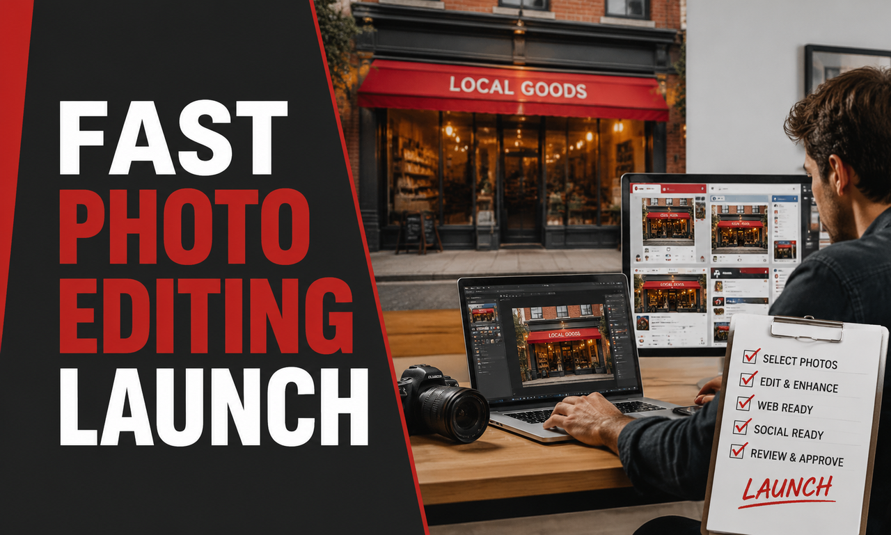 I will develop photo editing for local businesses focused on an efficient launch