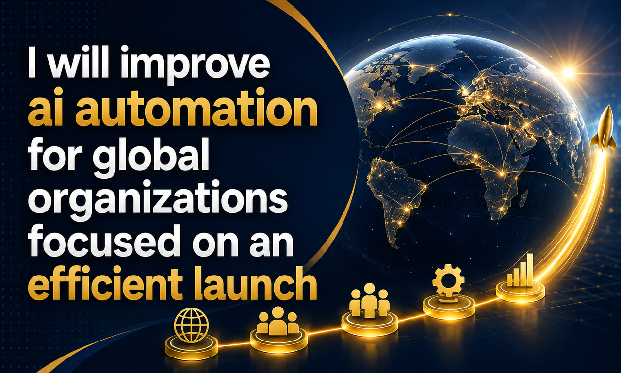 I will improve ai automation for global organizations focused on an efficient launch