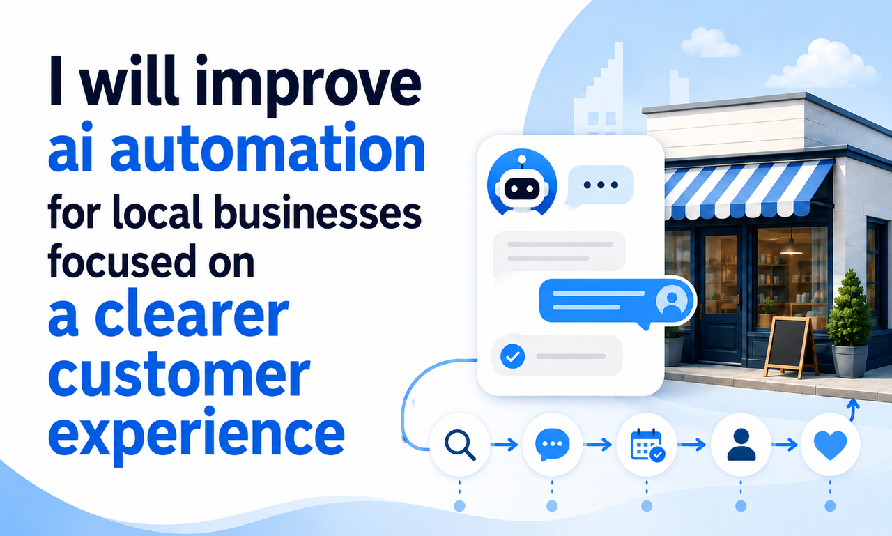 I will improve ai automation for local businesses focused on a clearer customer experience