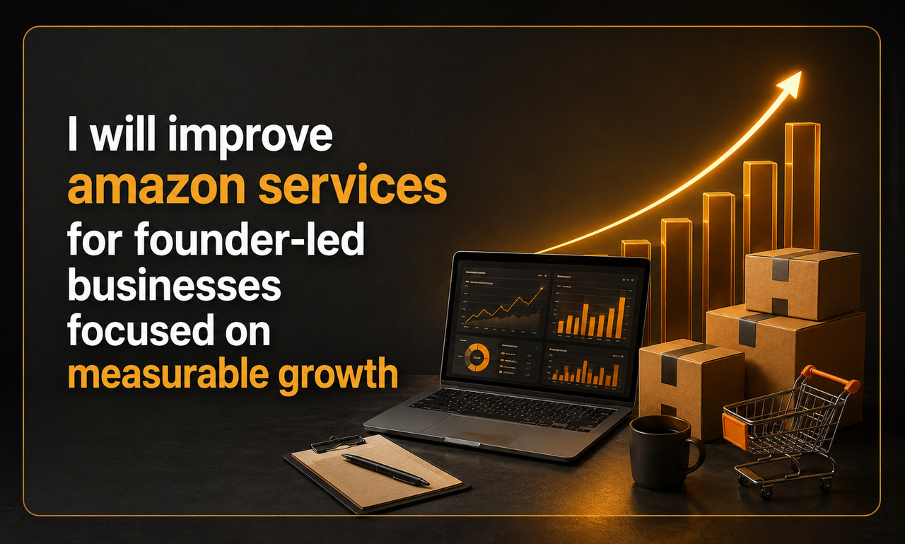 I will improve amazon services for founder-led businesses focused on measurable growth