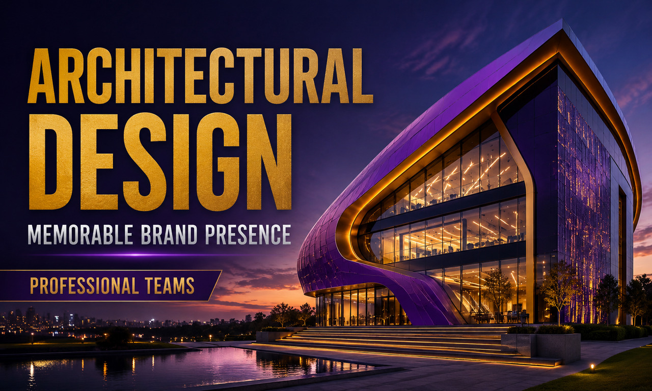 I will improve architectural design for professional teams focused on a memorable brand presence
