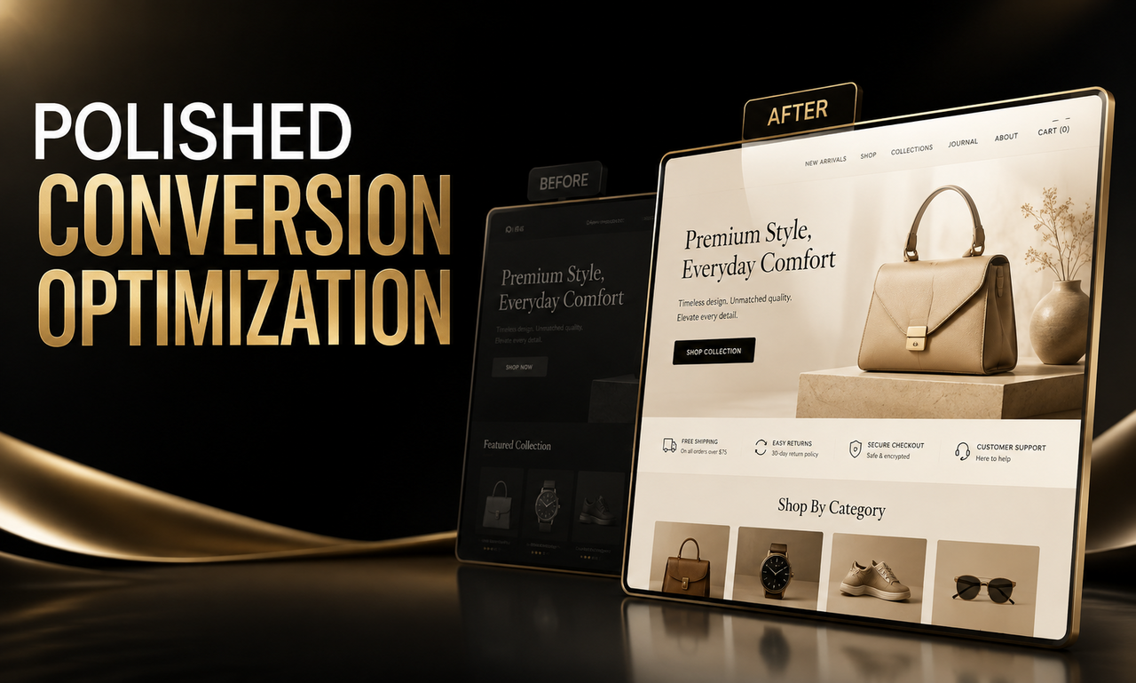 I will improve conversion optimization for creative agencies focused on a polished result