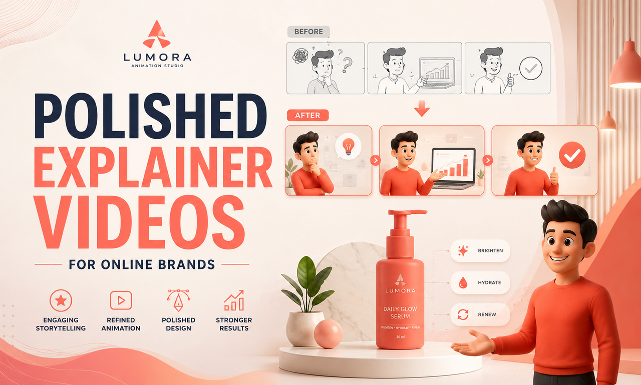 I will improve explainer videos for online brands focused on a polished result
