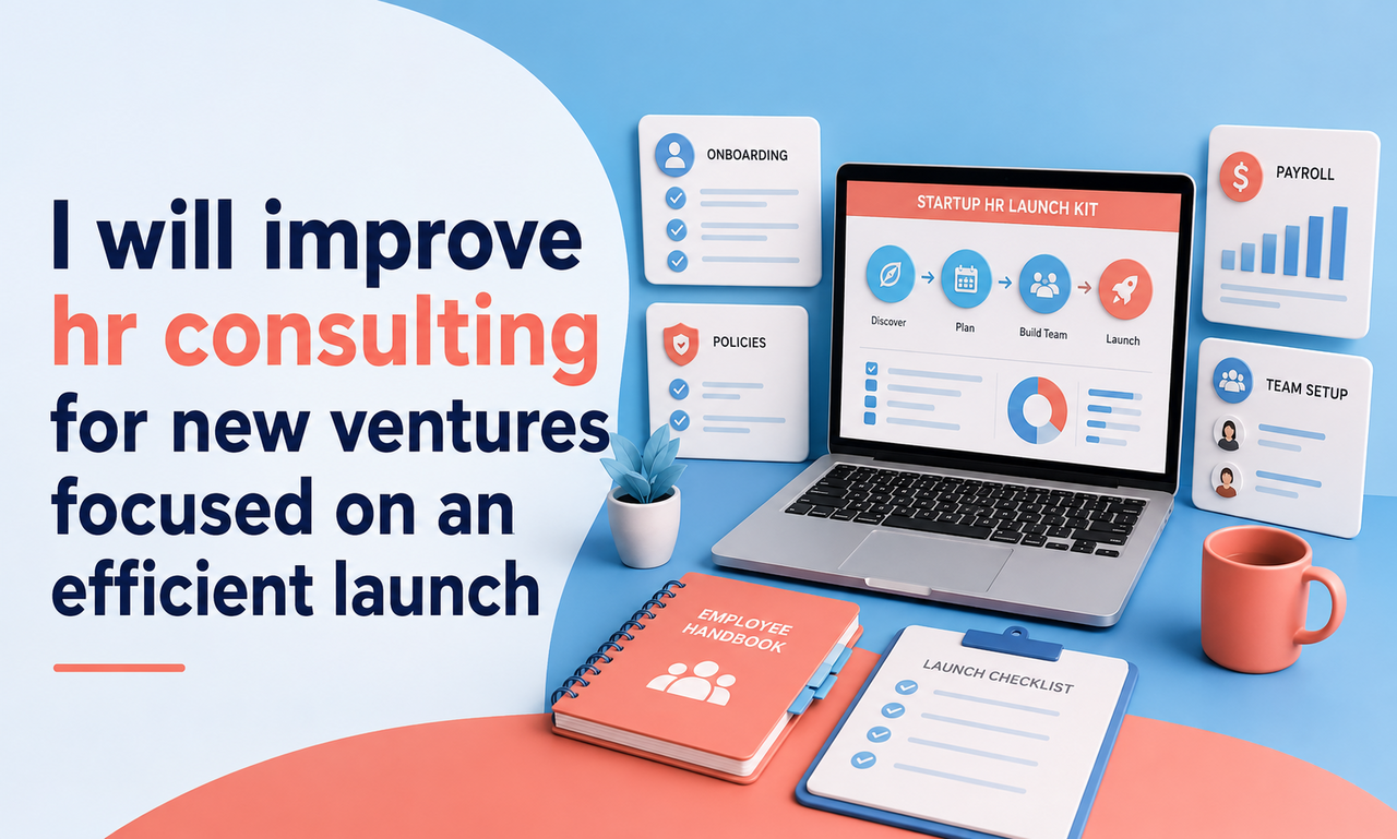 I will improve hr consulting for new ventures focused on an efficient launch