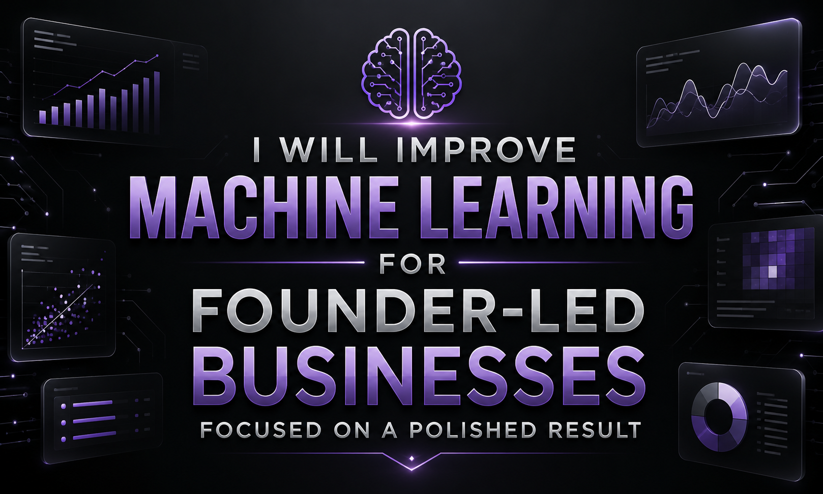 I will improve machine learning for founder-led businesses focused on a polished result