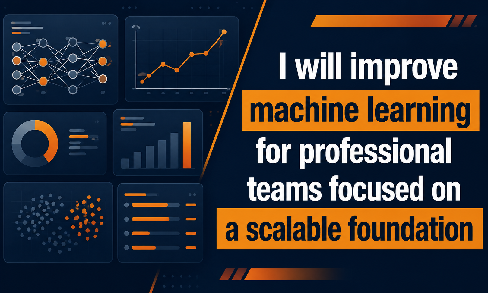 I will improve machine learning for professional teams focused on a scalable foundation