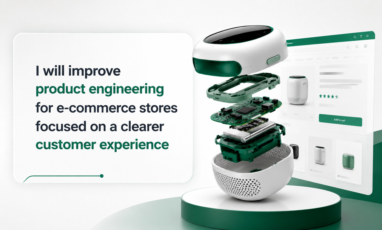 I will improve product engineering for e-commerce stores focused on a clearer customer experience